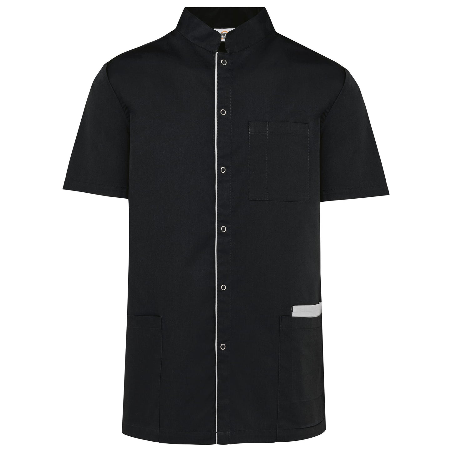 Bata poliéster/algodão com molas de pressão de homem