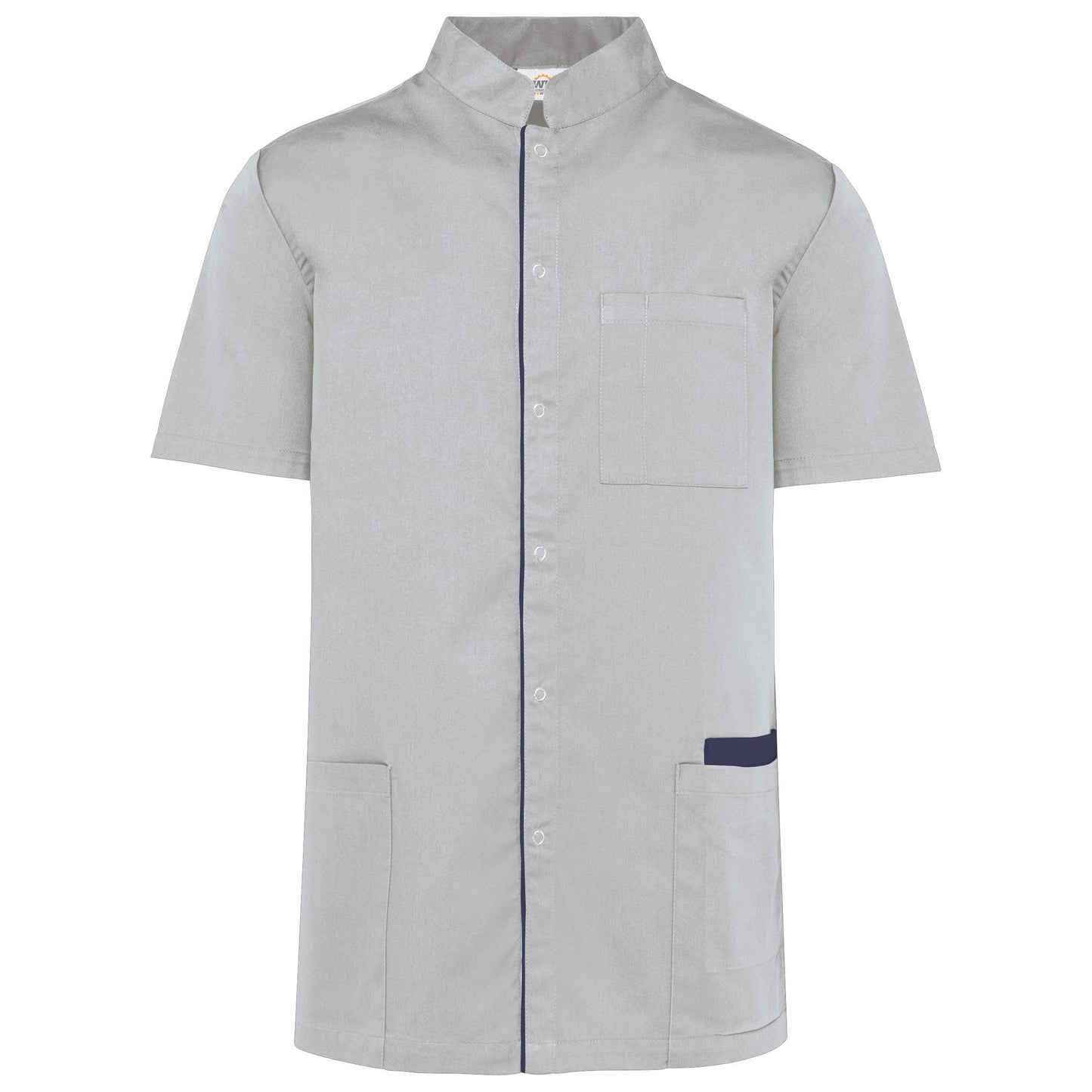 Bata poliéster/algodão com molas de pressão de homem