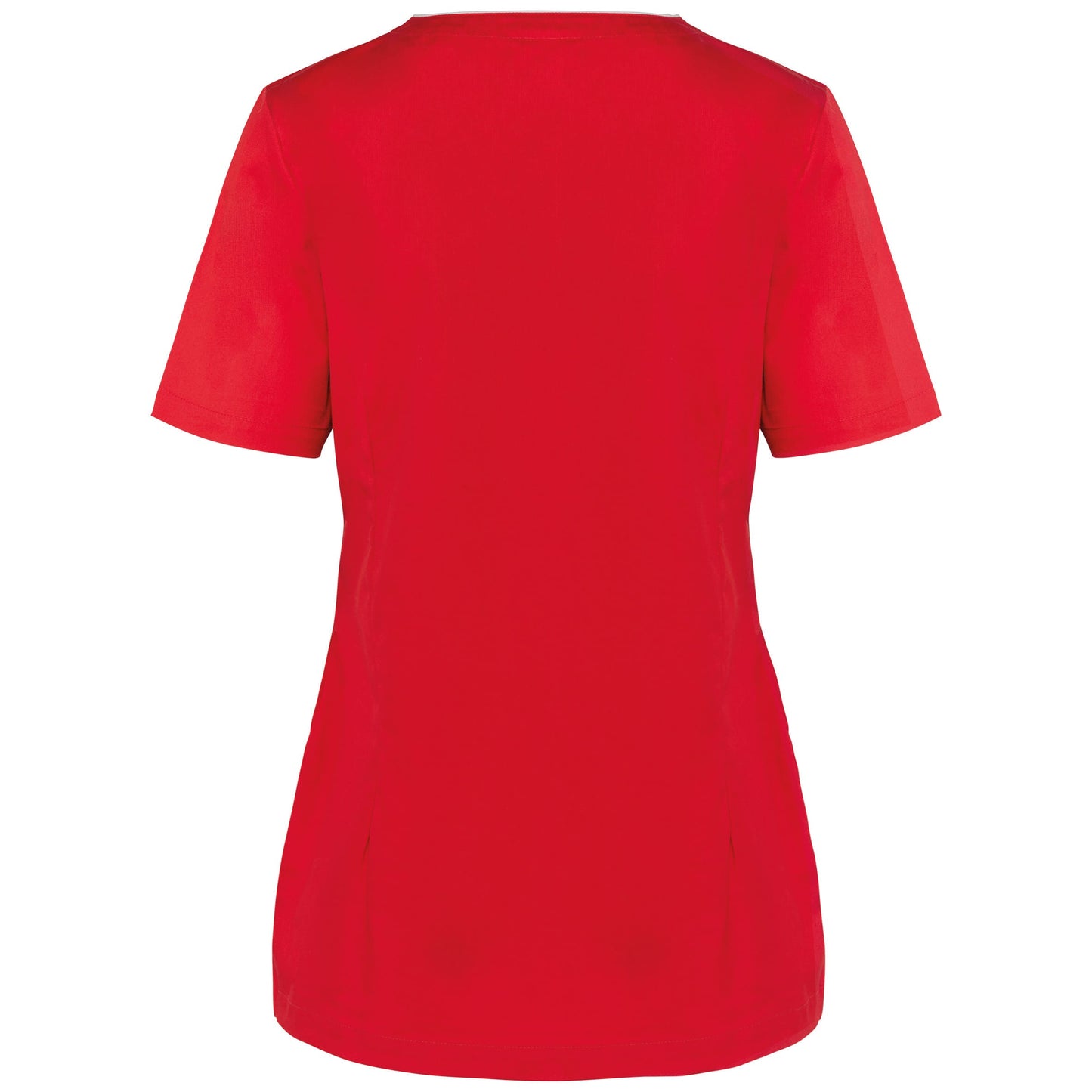 Bata poliéster/algodão com molas de pressão de senhora
