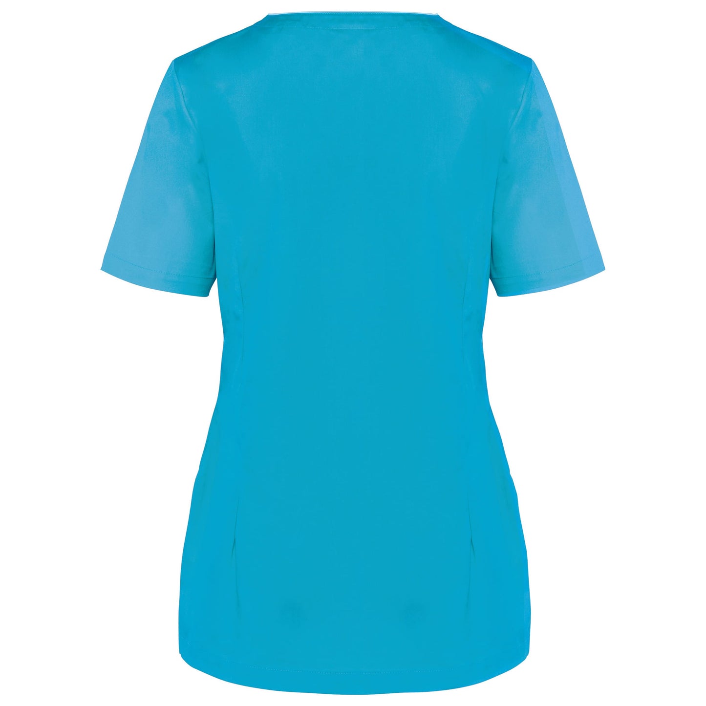 Bata poliéster/algodão com molas de pressão de senhora