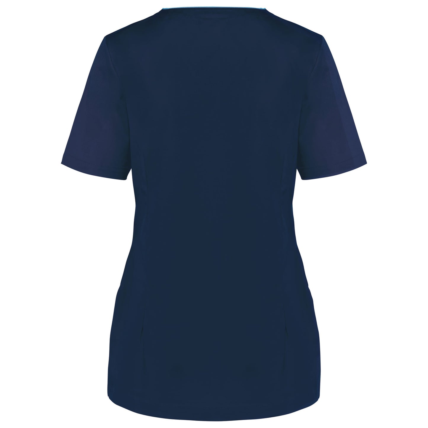 Bata poliéster/algodão com molas de pressão de senhora
