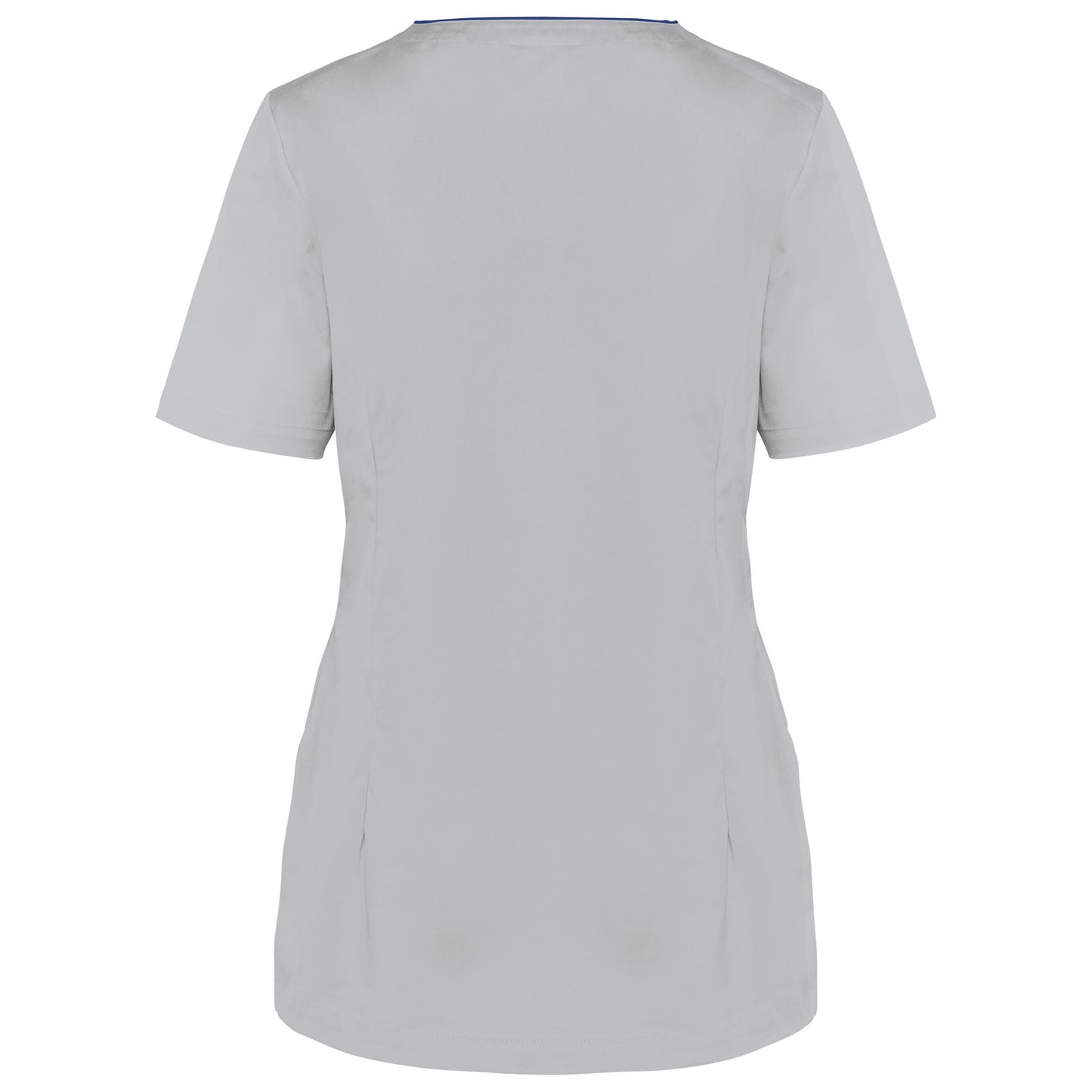 Bata poliéster/algodão com molas de pressão de senhora