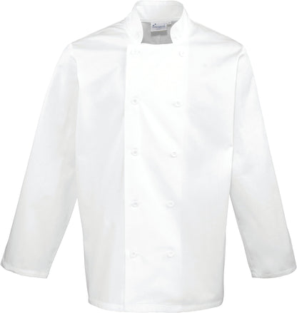 Jaleca de chef unissexo de manga comprida