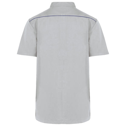 Bata poliéster/algodão com molas de pressão de homem