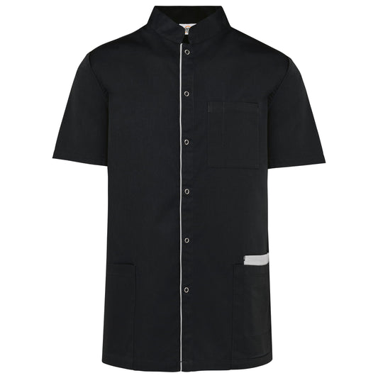 Bata poliéster/algodão com molas de pressão de homem
