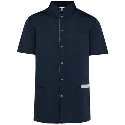 Bata poliéster/algodão com molas de pressão de homem