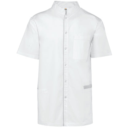 Bata poliéster/algodão com molas de pressão de homem