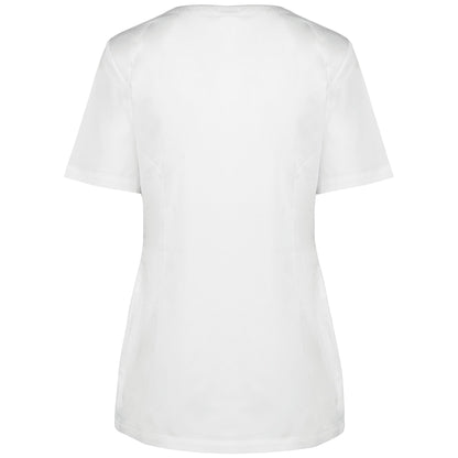 Bata poliéster/algodão com molas de pressão de senhora