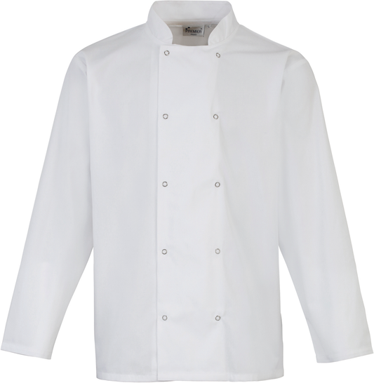 Jaleca de chef de manga comprida